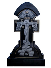 Памятник гранитный с крестом. ПК-2